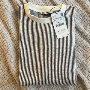 Zara Vertical Stripe Shirt Men’s Medium
